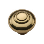 M Marcus Heritage Brass Bead Design Round Cupboard Knob 32mm 